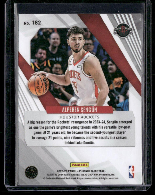2023-24 Panini Phoenix #182 Alperen Sengun