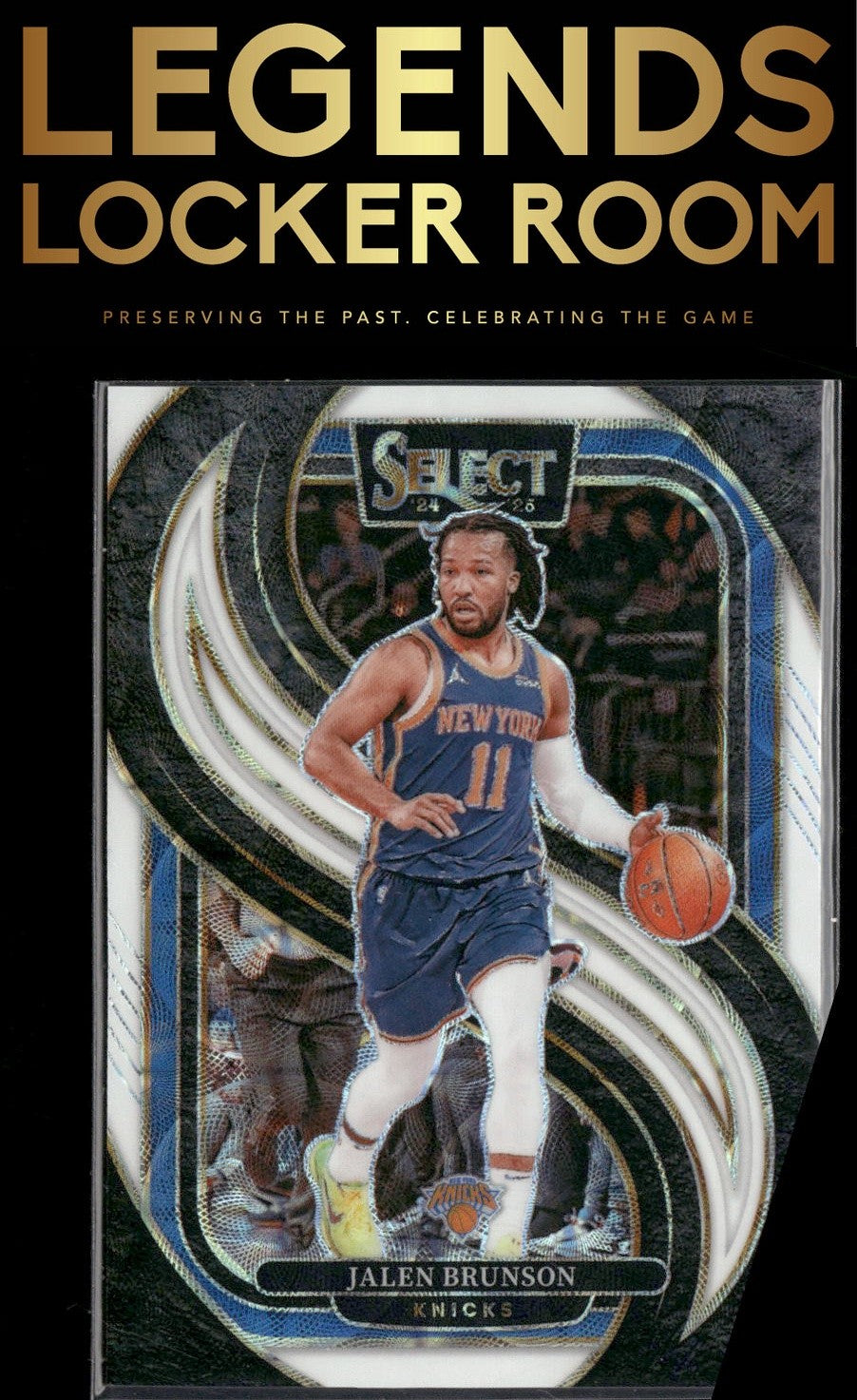 2024-25 Panini Select #151 Jalen Brunson White Scope Prizm #/35