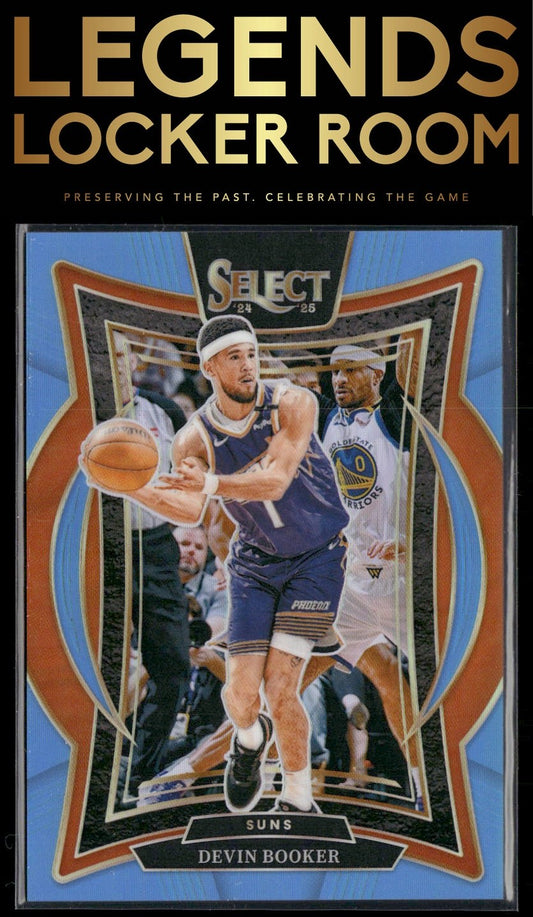 2024-25 Panini Select #16 Devin Booker Light Blue Prizm #/299