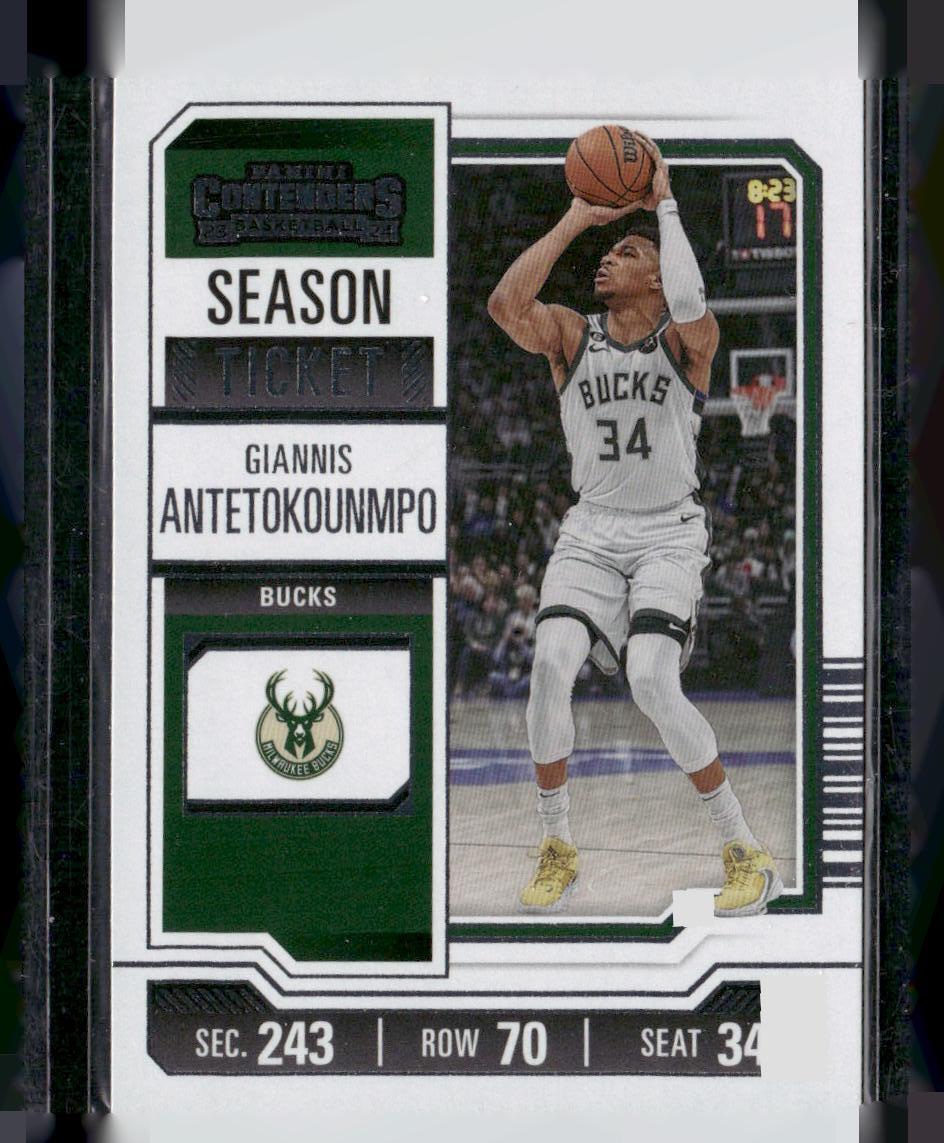 2023-24 Panini Contenders #66 Giannis Antetokounmpo Season Ticket Retail