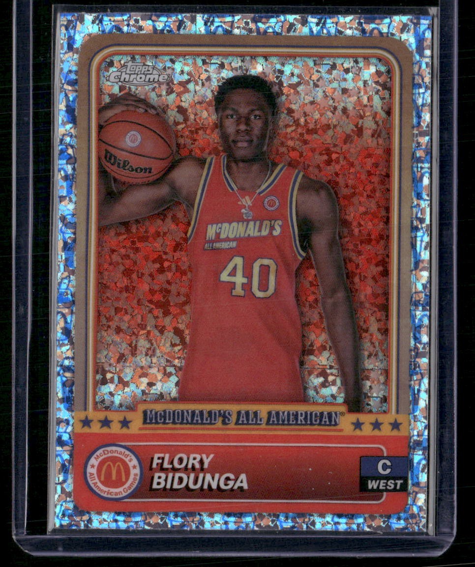 2024 Topps Chrome McDonald's All-American Flory Bidunga McFlurry Refractor