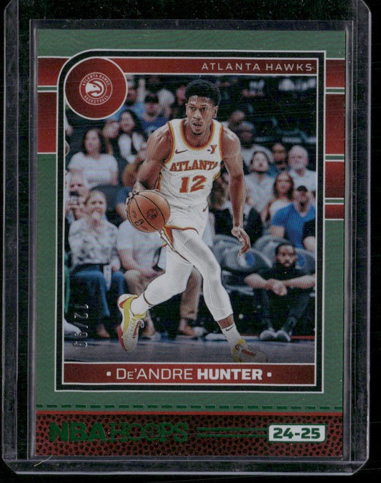 2024-25 Hoops #91 De'Andre Hunter Green #/99