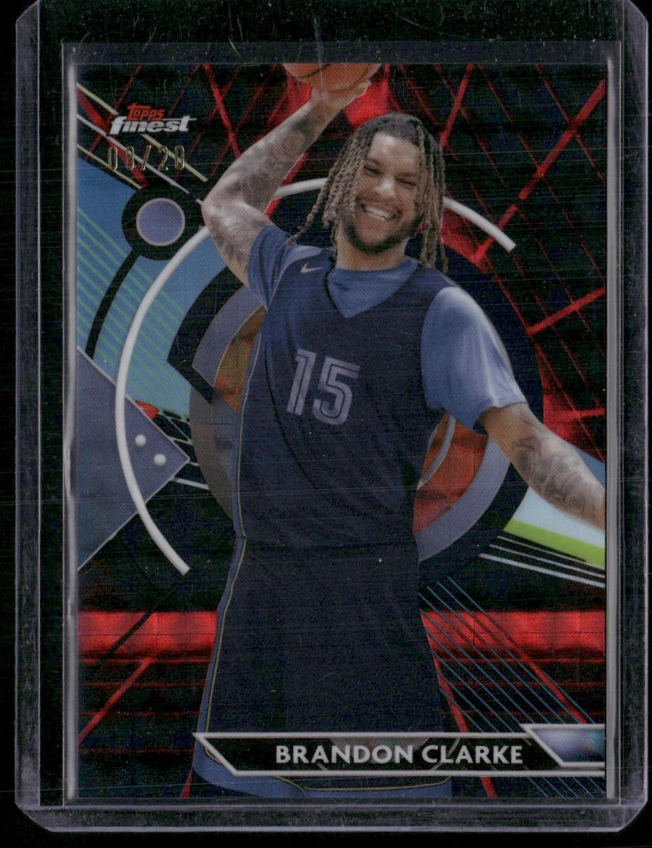 2023-24 Finest #24 Brandon Clarke Red/Black Refractors /20