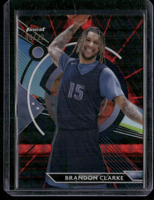 2023-24 Finest #24 Brandon Clarke Red/Black Refractors /20