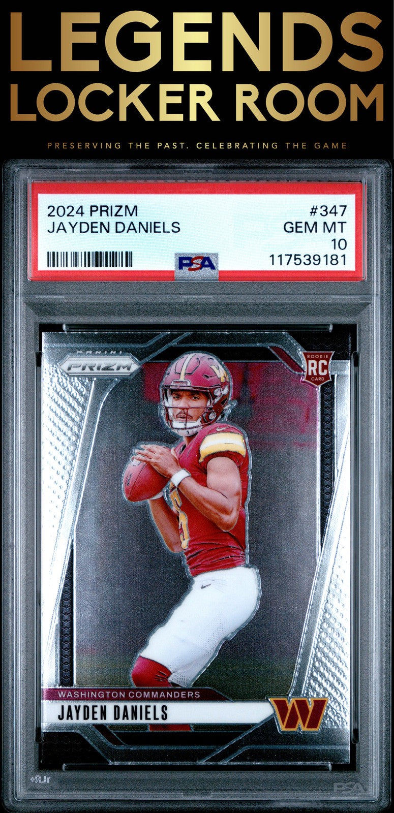 2024 Panini Prizm #347 Jayden Daniels PSA 10