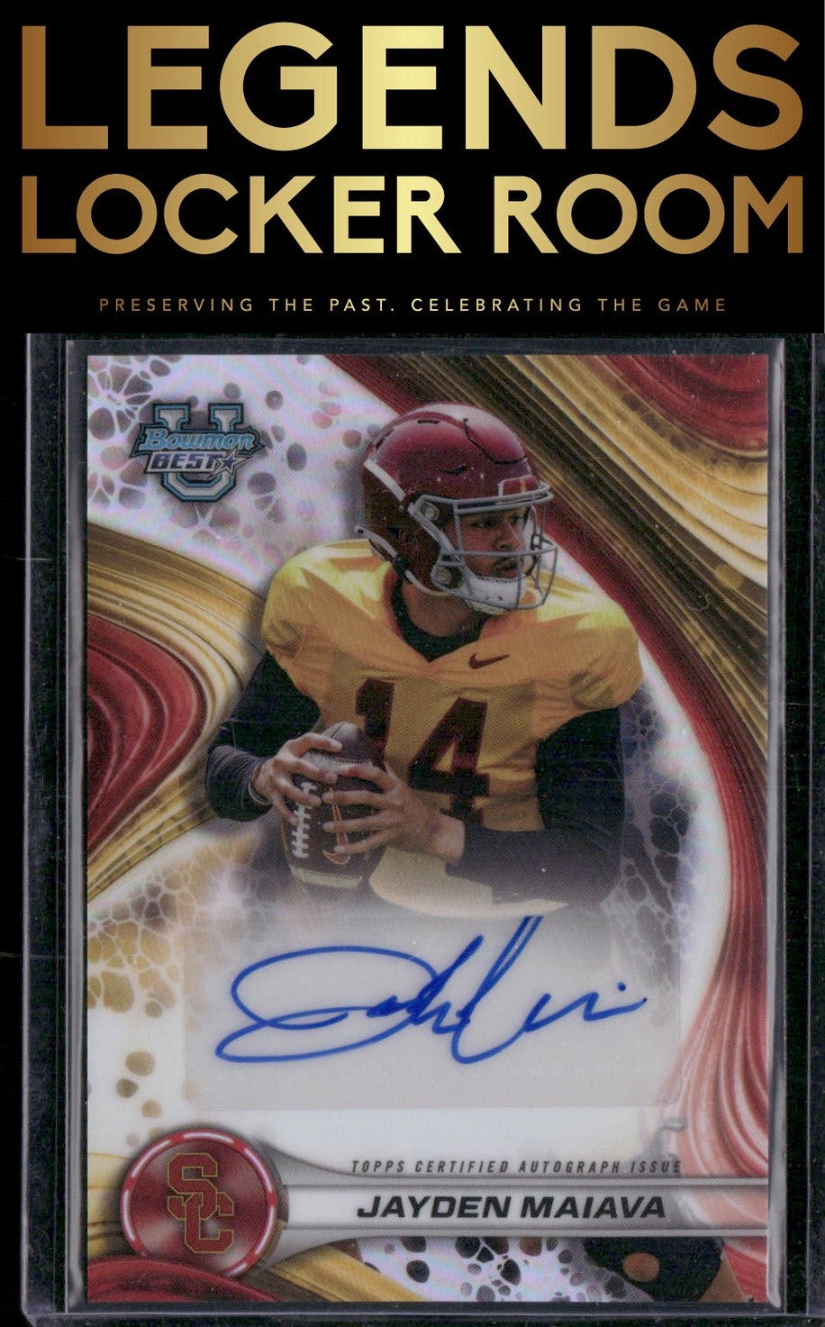 2024 Bowman University Best #BOA-JMA Jayden Maiava Best of 2024 Autographs