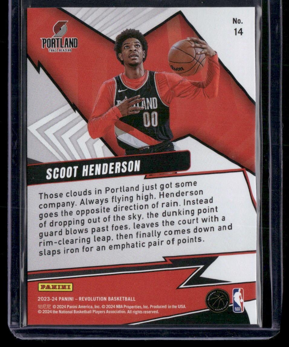 2023-24 Panini Revolution #14 Scoot Henderson Shock Wave