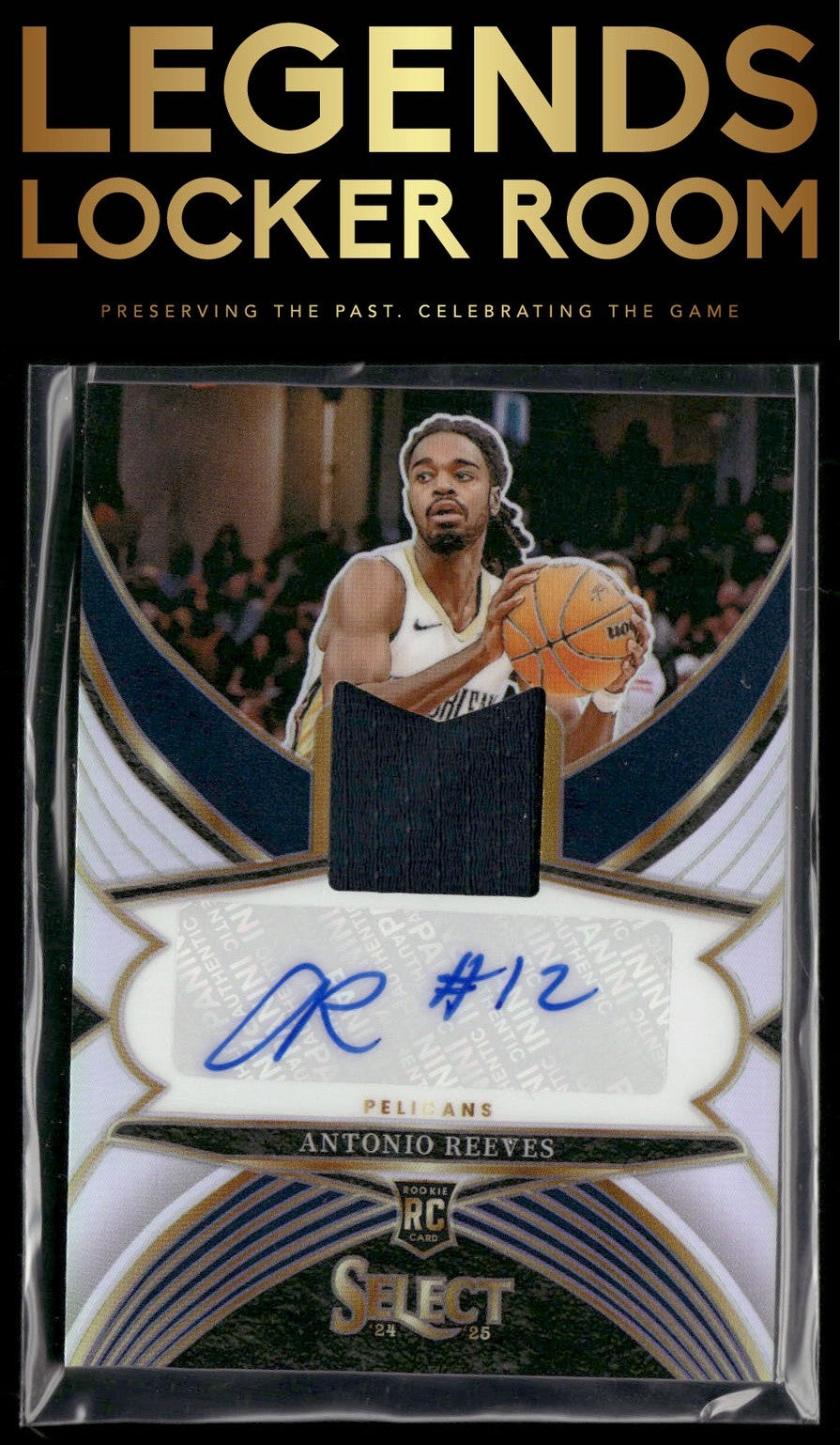 2024-25 Panini Select #RJA-REE Antonio Reeves Rookie Jersey Autographs #/199