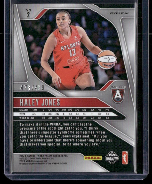 2024 Panini Prizm WNBA #2 Haley Jones Pulsar Prizms #/499