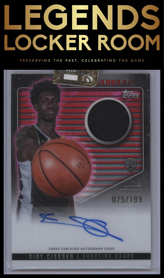 2023-24 Topps Midnight Sidy Cissoko Rookie Jersey Auto Twilight /199