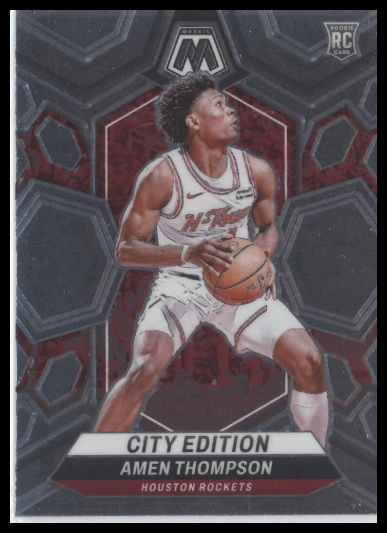 2023-24 Panini Mosaic #281 Amen Thompson City Edition