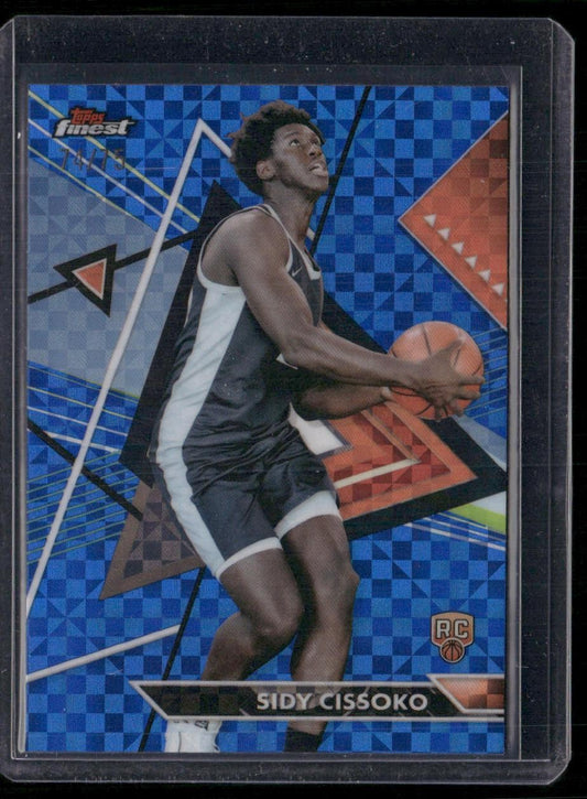 2023-24 Finest #191 Sidy Cissoko Blue Checkerboard Refractors #/75