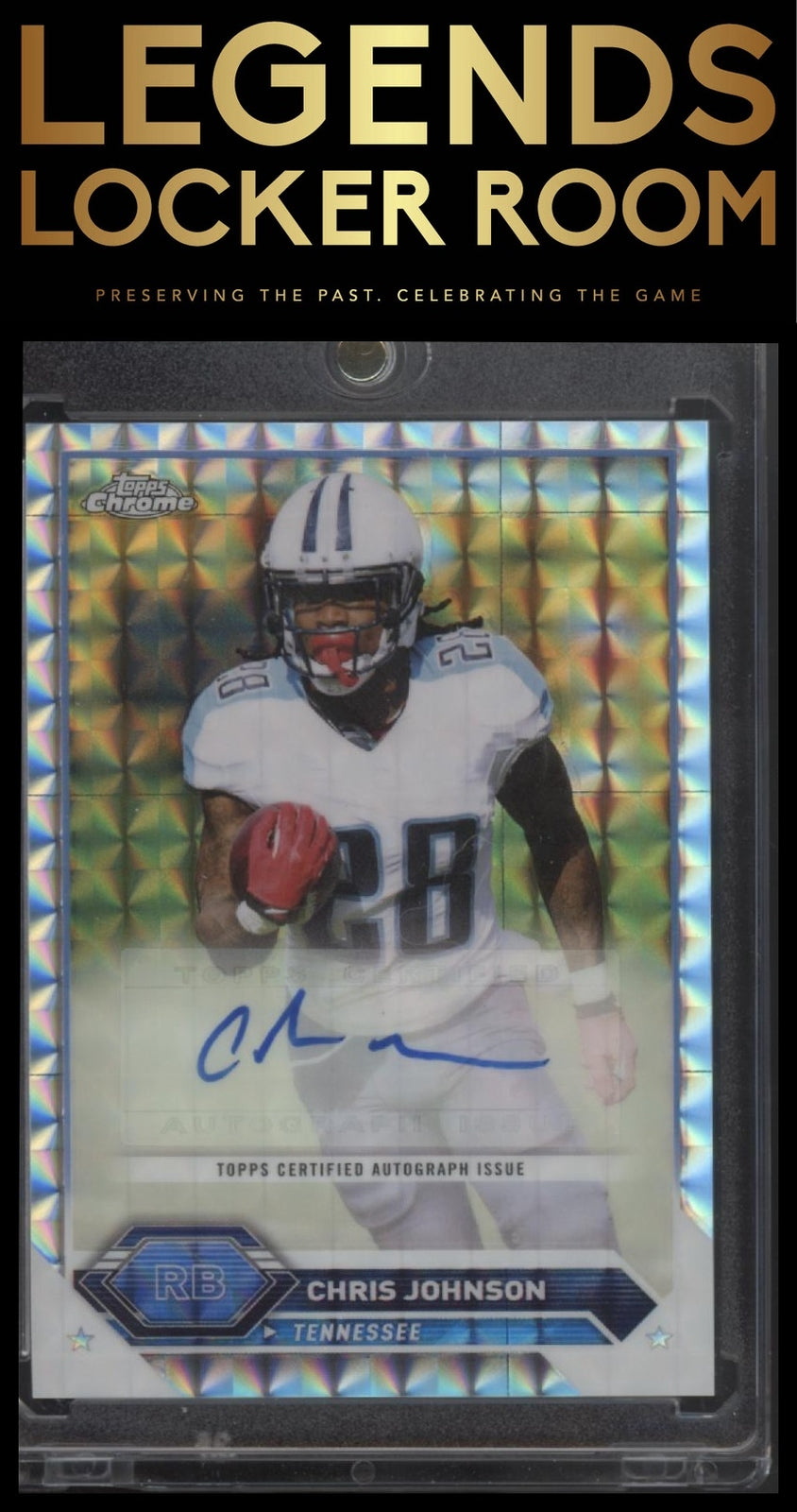 2023 Topps Composite #TCA-CJ Chris Johnson Topps Chrome Autographs Geometric