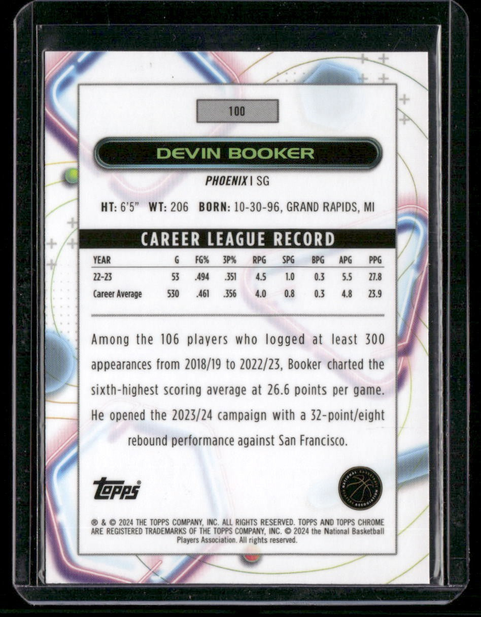 2023-24 Topps Chrome Cosmic #100 Devin Booker