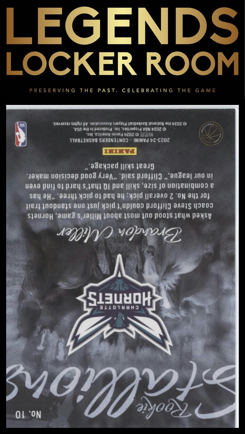 2023-24 Panini Contenders #10 Brandon Miller Rookie Stallions