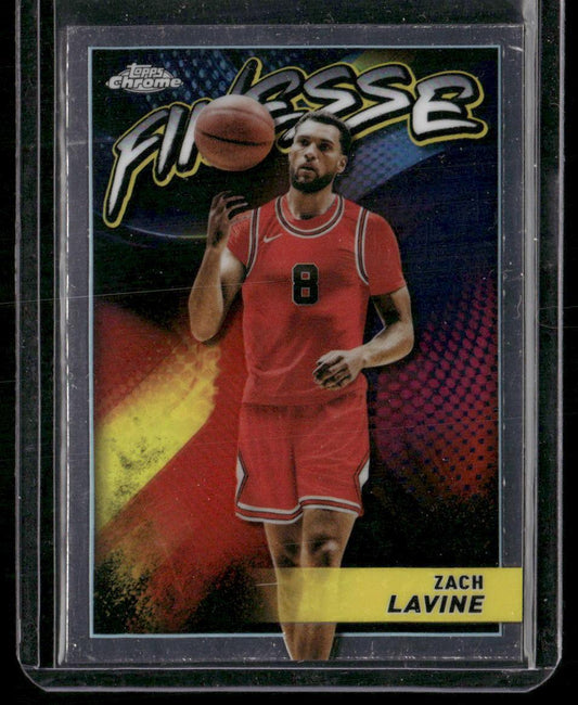 2023-24 Topps Chrome #F-4 Zach LaVine Finesse