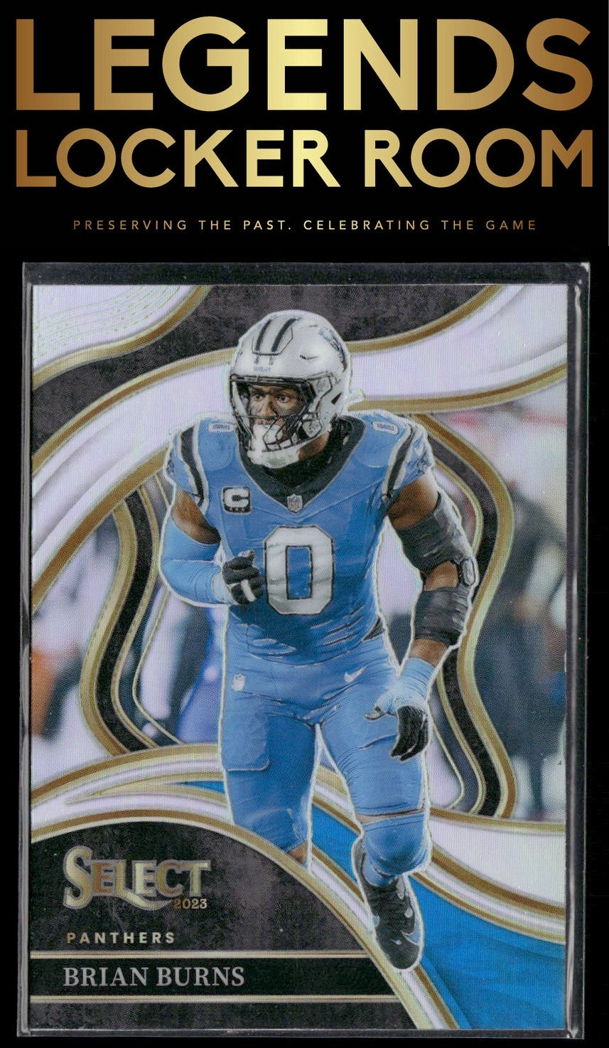 2023 Panini Select #295 Brian Burns Silver Prizms