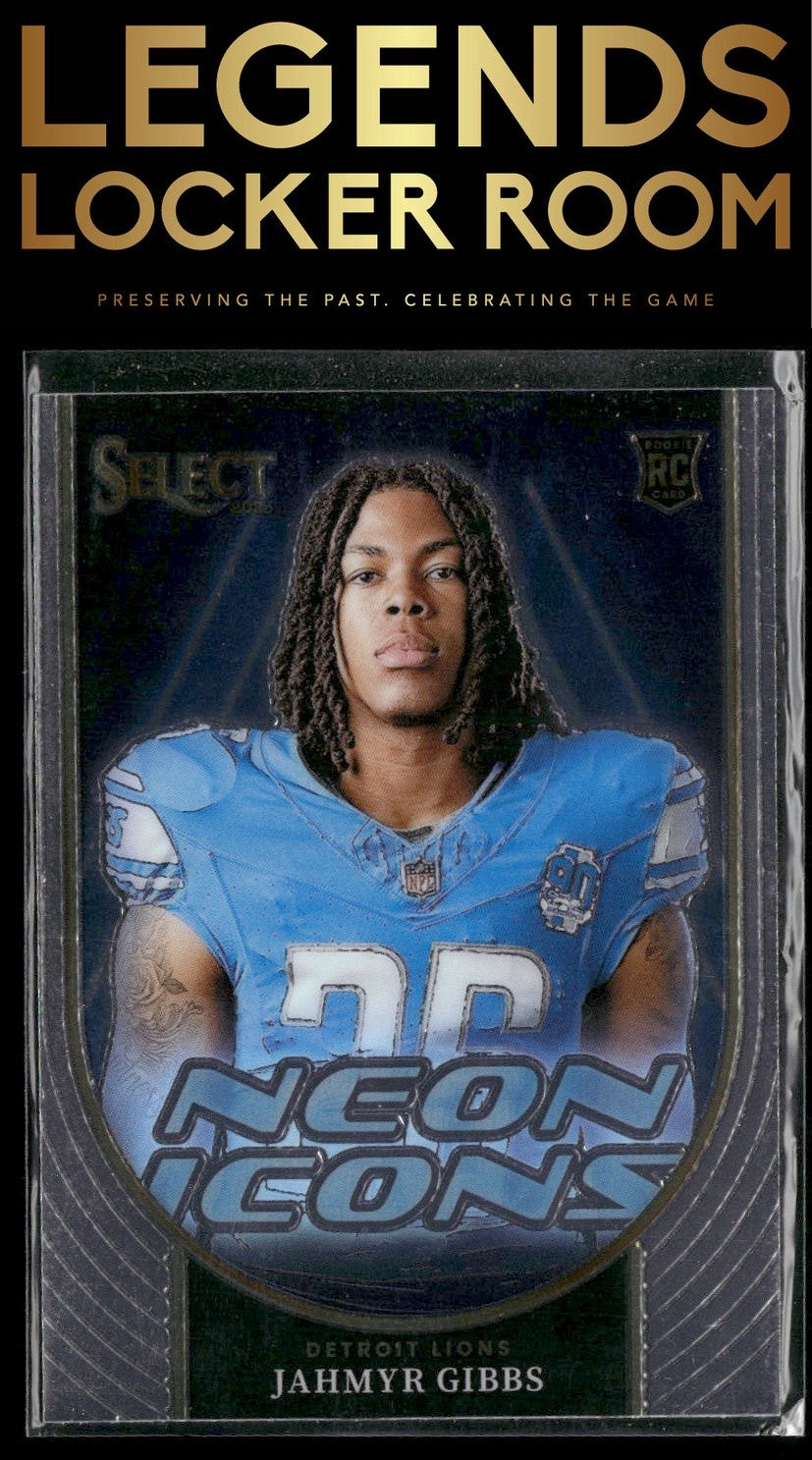 2023 Panini Select #NI-JGI Jahmyr Gibbs Neon Icons