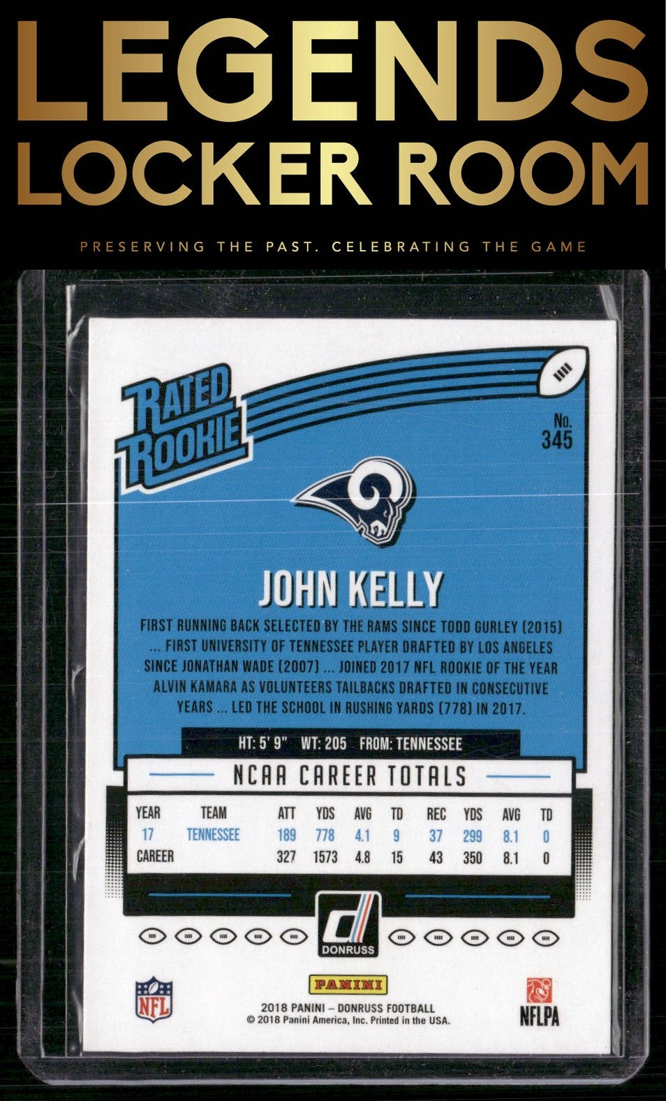 2018 Donruss #345 John Kelly