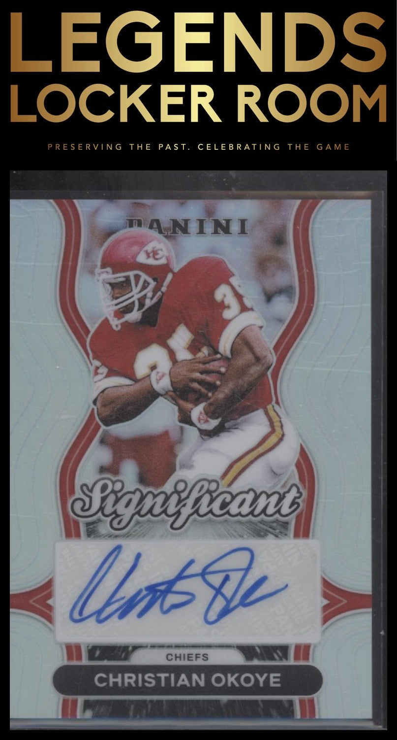 2024 Panini Prizm #SS-COE Christian Okoye Significant Signatures
