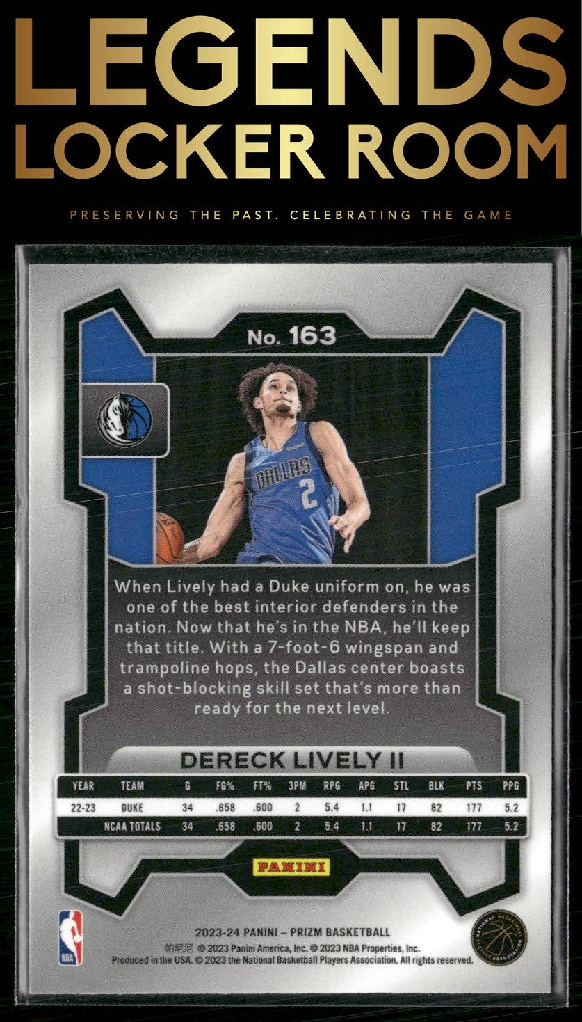 2023-24 Panini Prizm #163 Dereck Lively II
