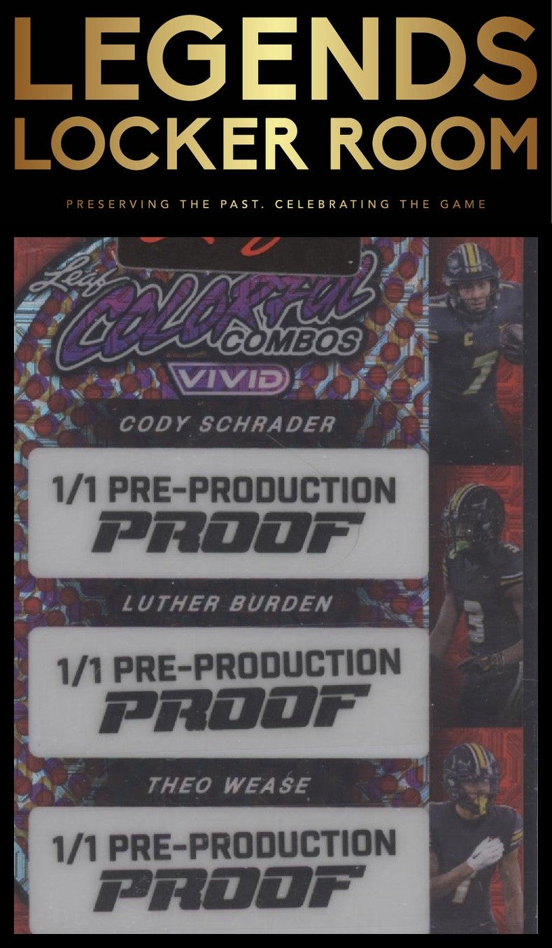 2024 Leaf Vivid Schrader/Burden/Wease Colorful Combos Mojo