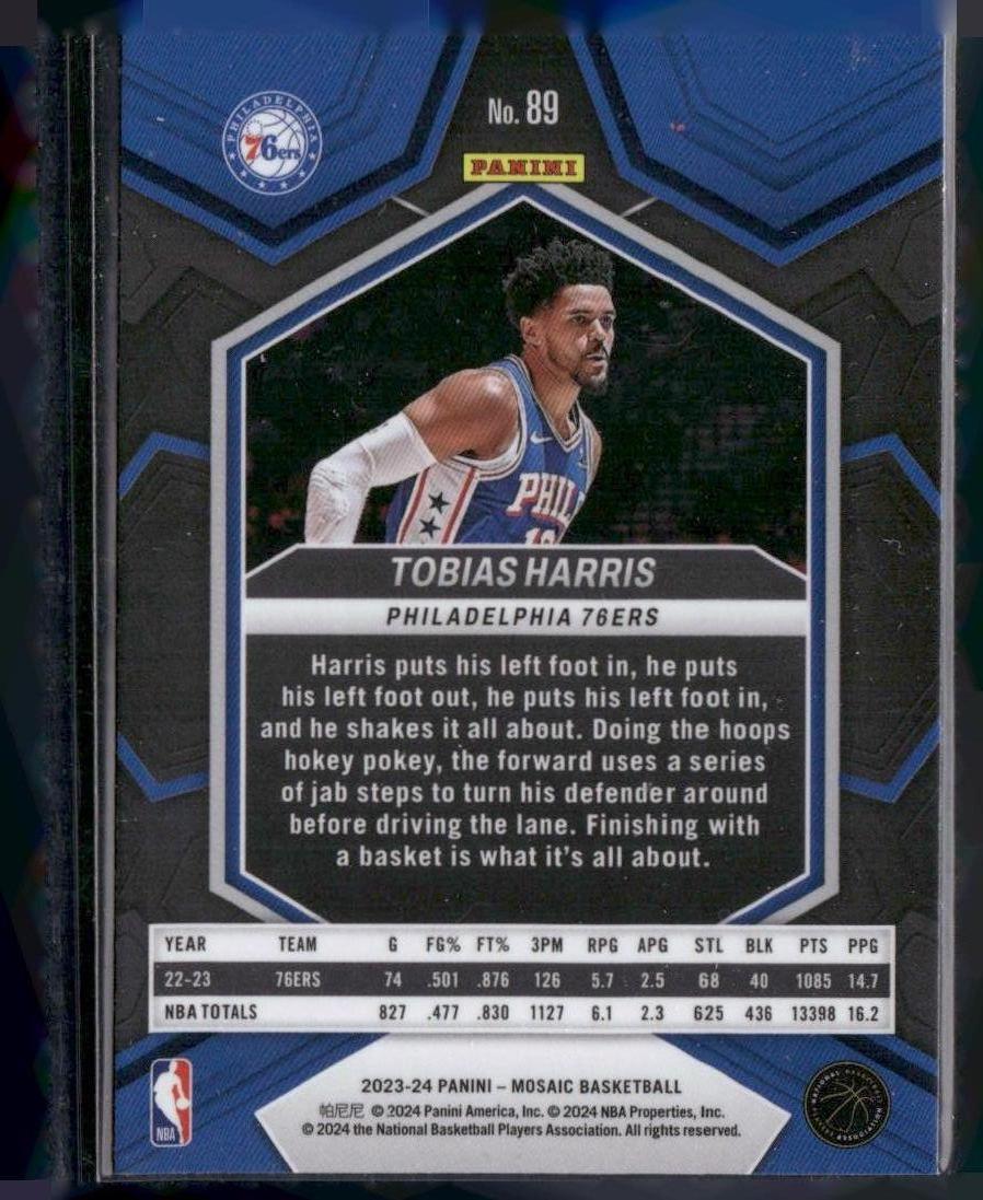 2023-24 Panini Mosaic #89 Tobias Harris