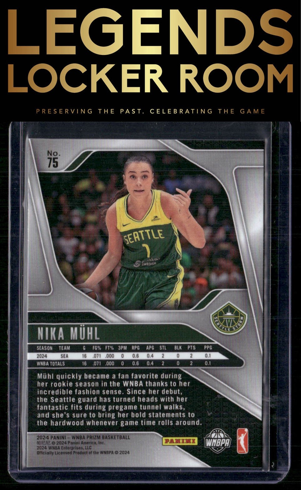 2024 Panini Prizm WNBA #75 Nika Muhl