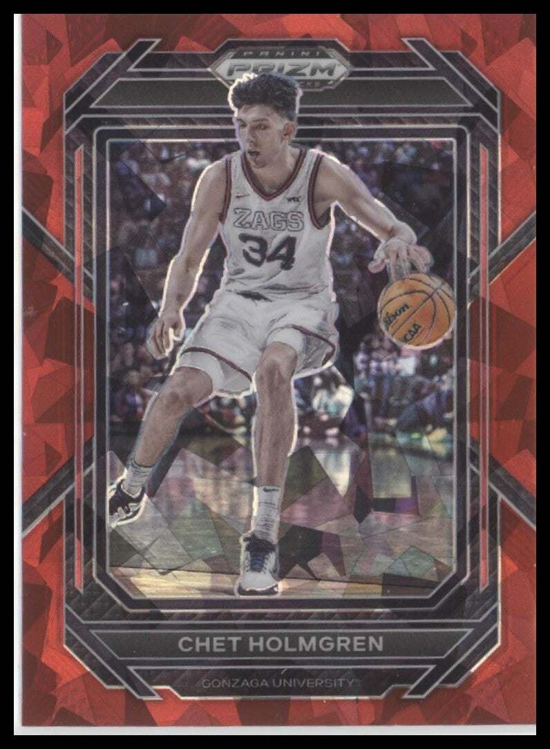 2023 Panini Prizm Draft Picks #76 Chet Holmgren Red Ice