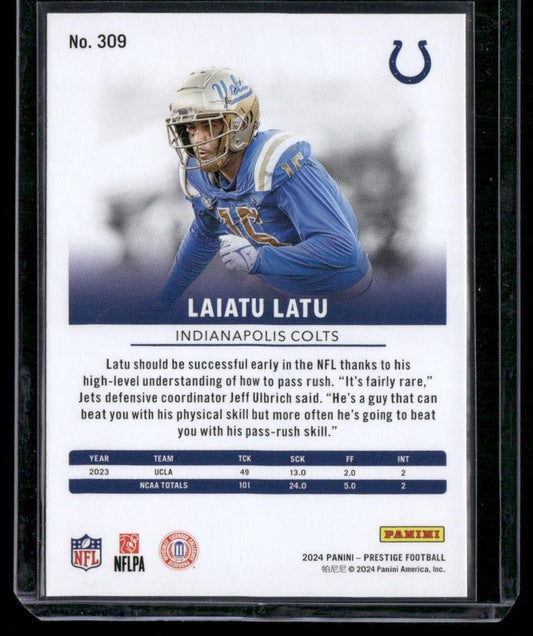 2024 Panini Prestige #309 Laiatu Latu