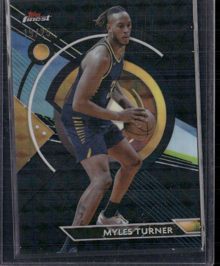2023-24 Finest #20 Myles Turner Black Refractors #/25