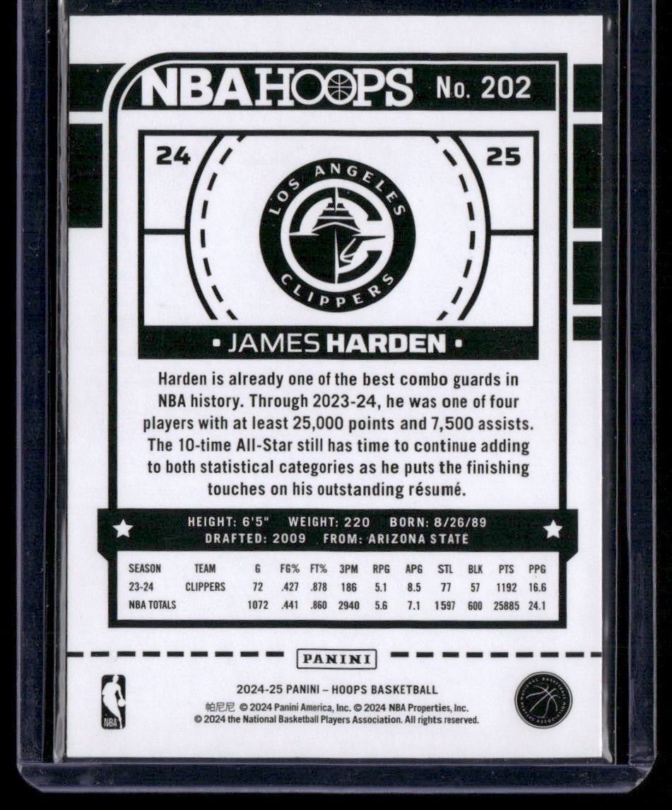 2024-25 Hoops #202 James Harden