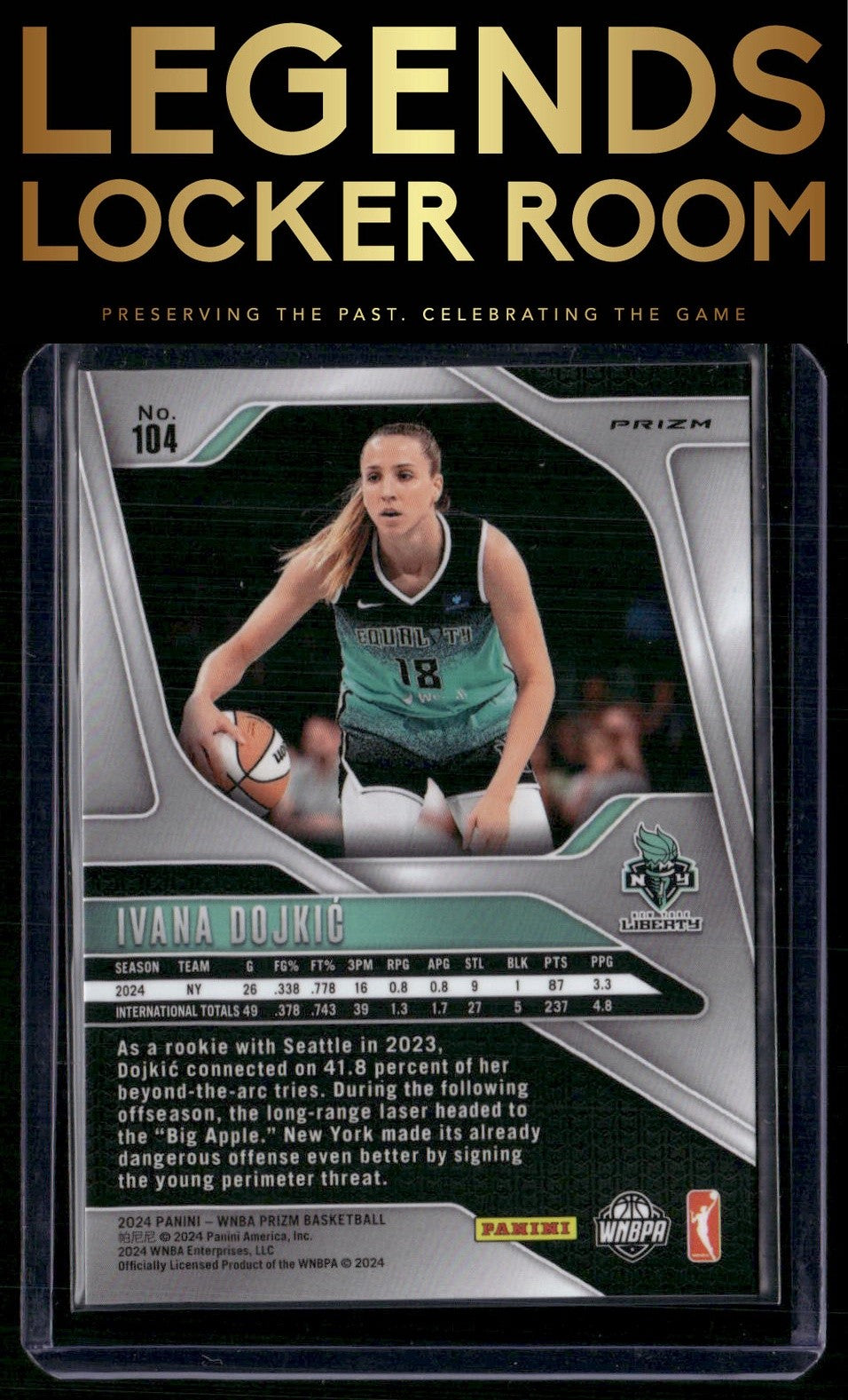 2024 Panini Prizm WNBA #104 Ivana Dojkic Silver Prizms