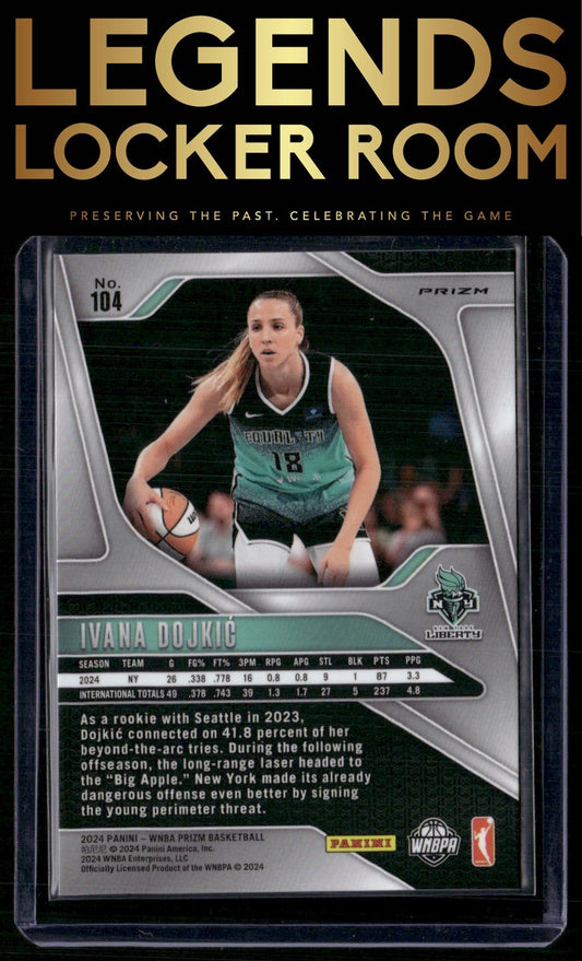 2024 Panini Prizm WNBA #104 Ivana Dojkic Silver Prizms
