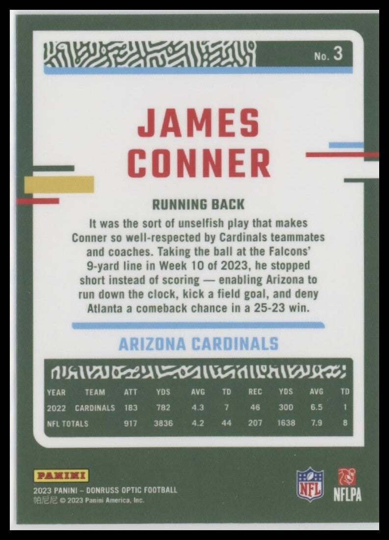2023 Donruss Optic #3 James Conner