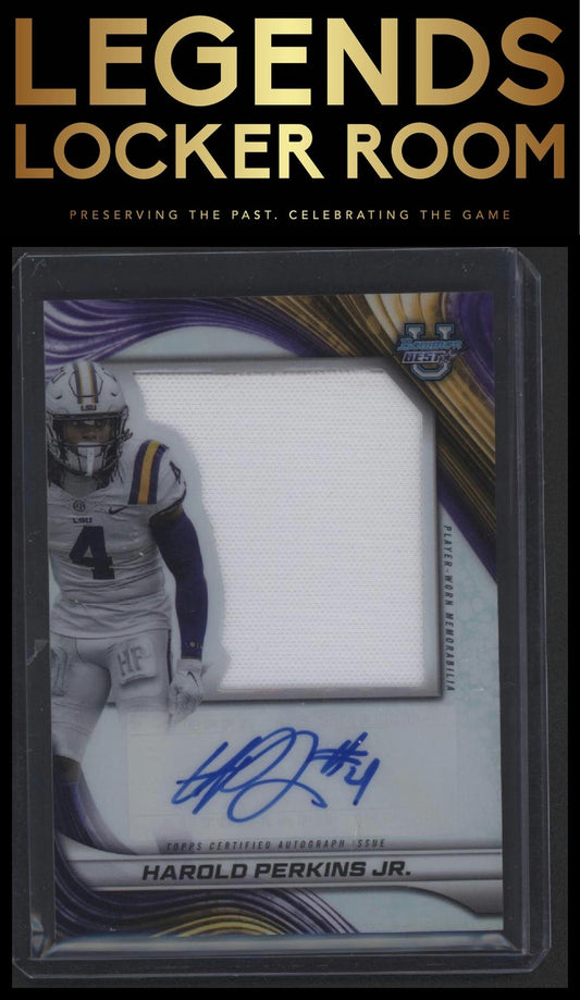 2024 Bowman University Best Harold Perkins Jr. Prospect Jumbo Relic Auto