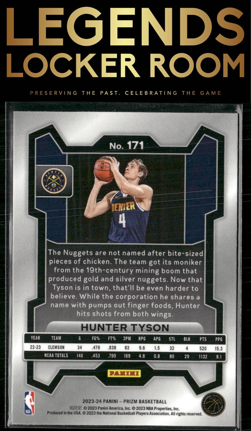 2023-24 Panini Prizm #171 Hunter Tyson