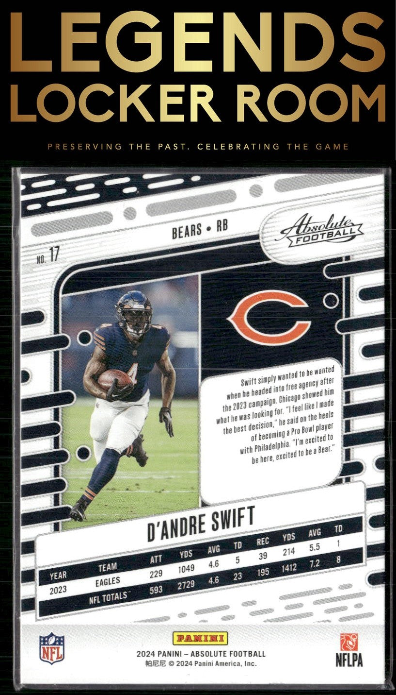 2024 Panini Absolute #17 D'Andre Swift