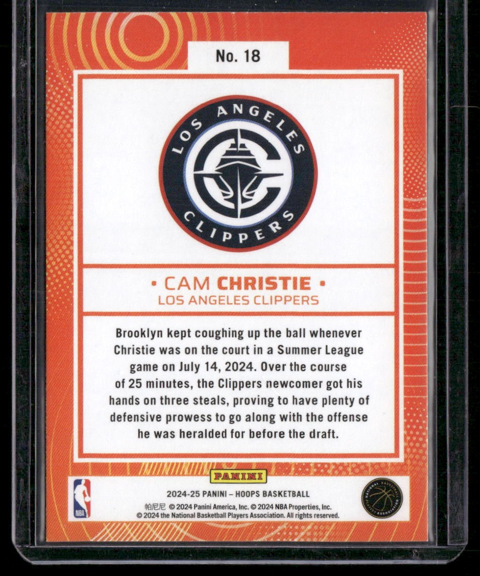 2024-25 Hoops #18 Cam Christie We Got Next