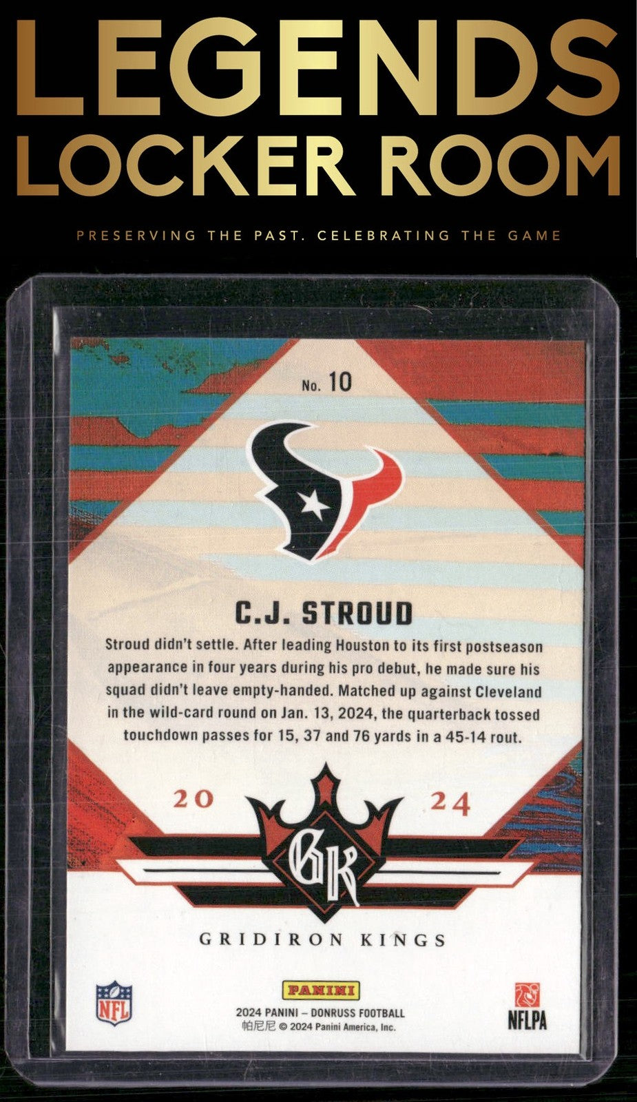 2024 Donruss #10 C.J. Stroud Gridiron Kings