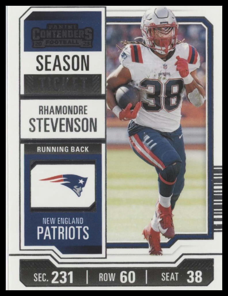 2023 Panini Contenders #71 Rhamondre Stevenson