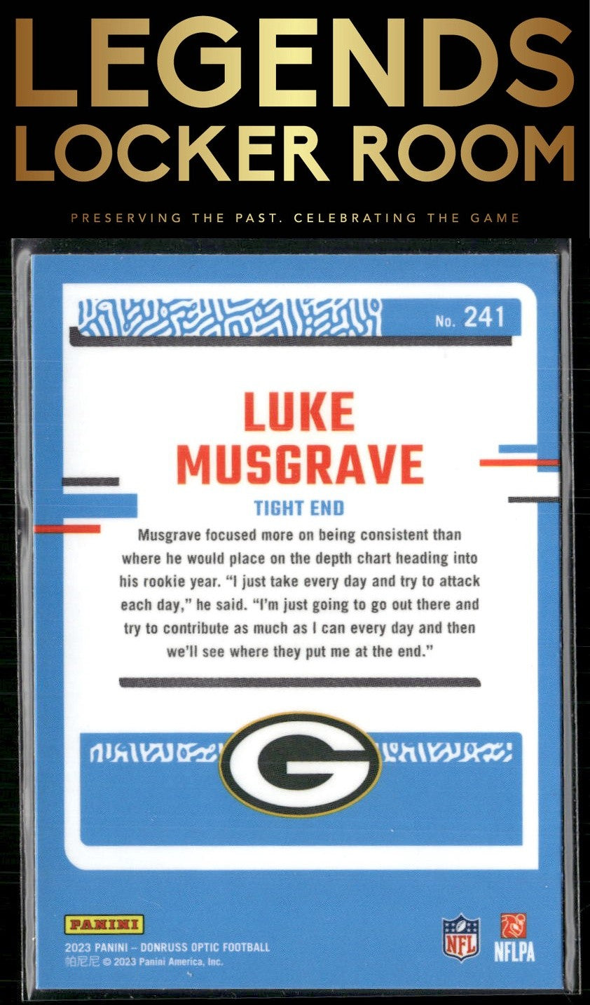 2023 Donruss Optic #241 Luke Musgrave