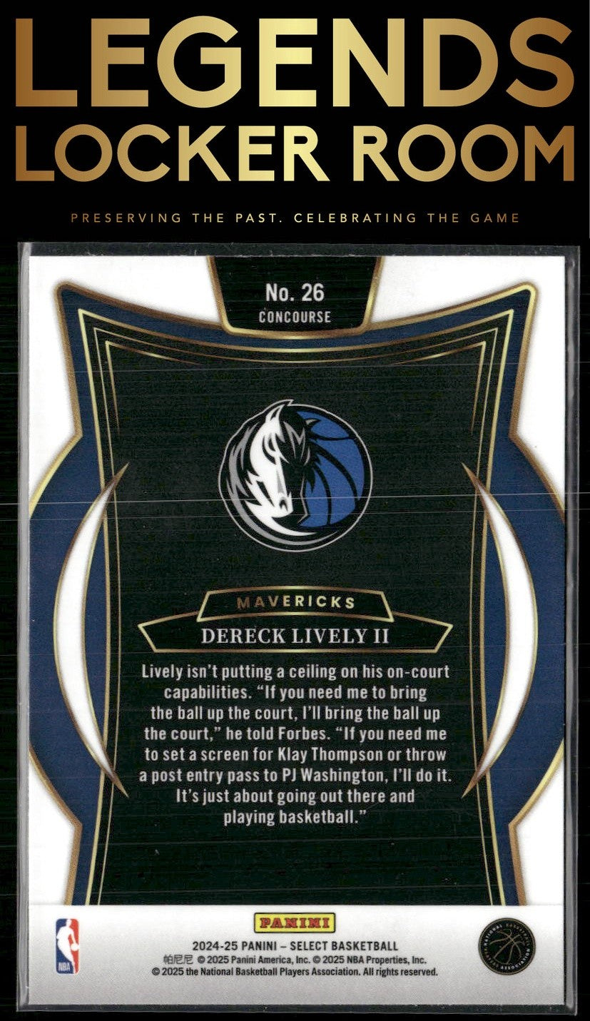 2024-25 Panini Select #26 Dereck Lively II
