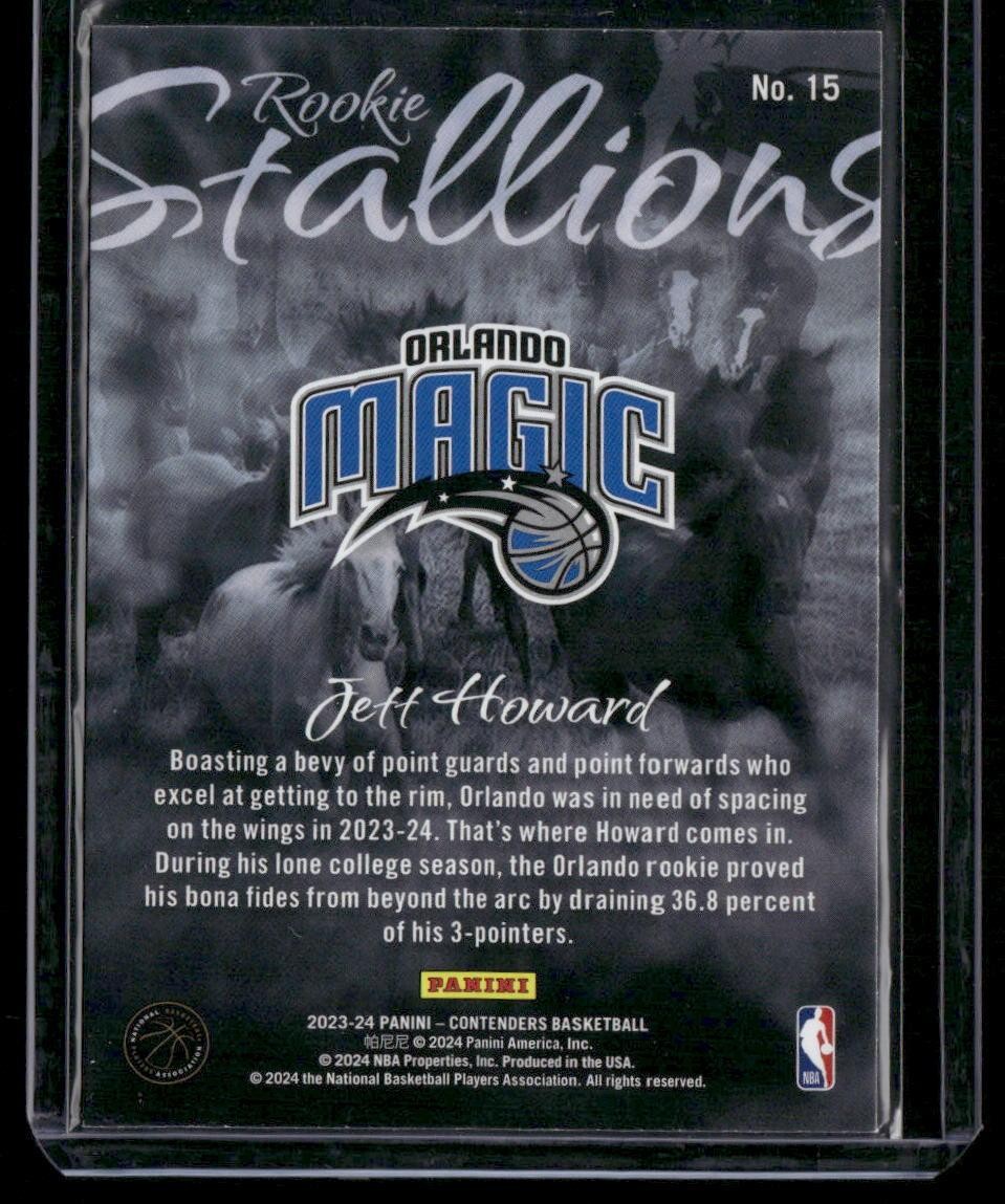 2023-24 Panini Contenders #15 Jett Howard Rookie Stallions