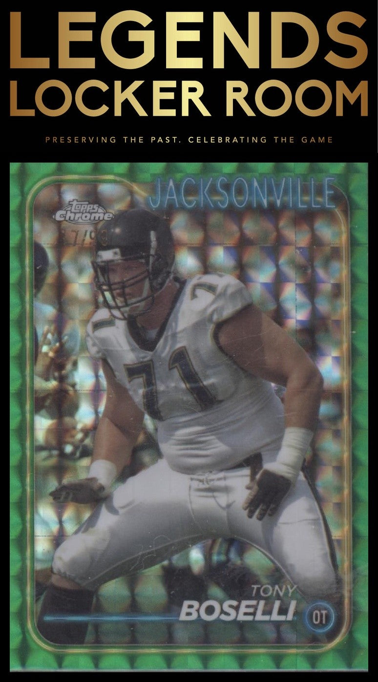2024 Topps Chrome #92 Tony Boselli Green Geometric Refractor #/99