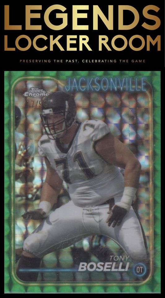 2024 Topps Chrome #92 Tony Boselli Green Geometric Refractor #/99