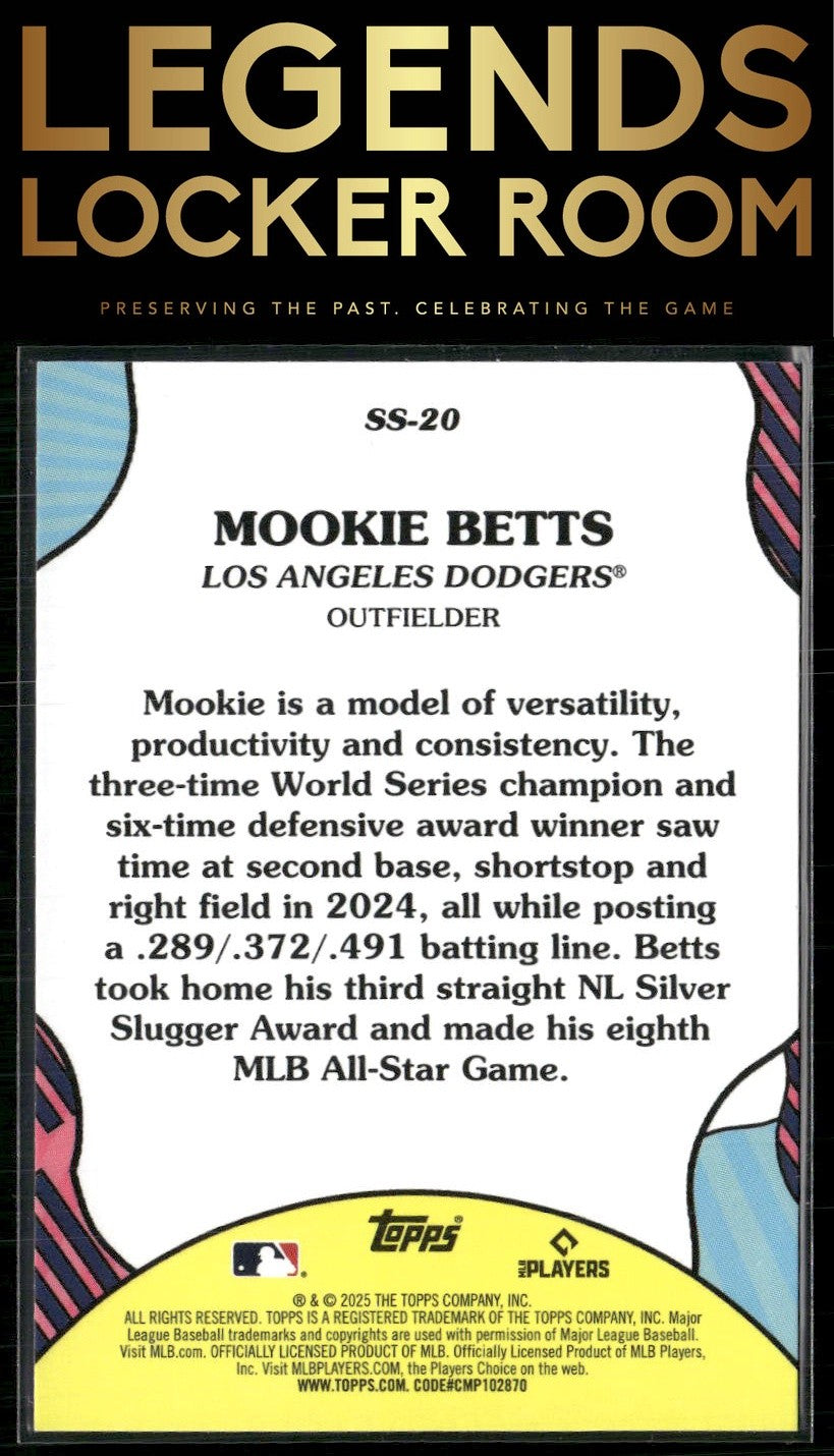 2025 Topps #SS-20 Mookie Betts Summer Superstars