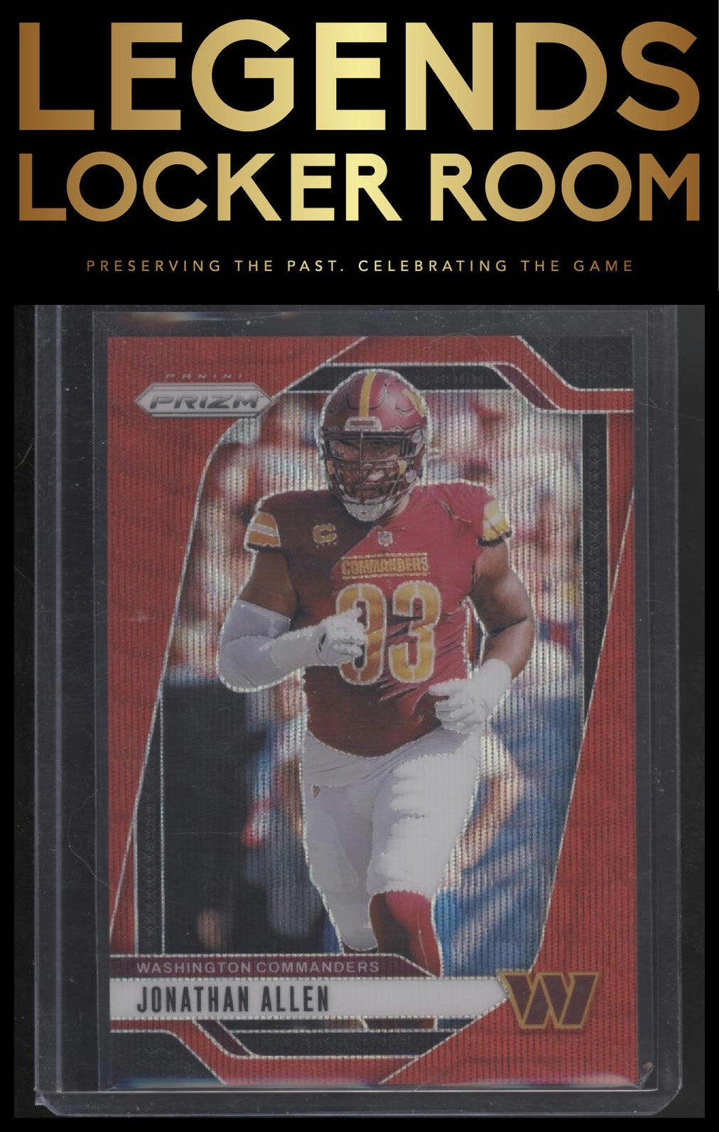 2024 Panini Prizm #292 Jonathan Allen Red Wave #/149