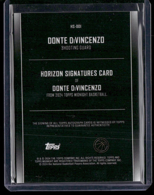 2023-24 Topps Midnight #HS-DDI Donte DiVincenzo Horizon Signatures