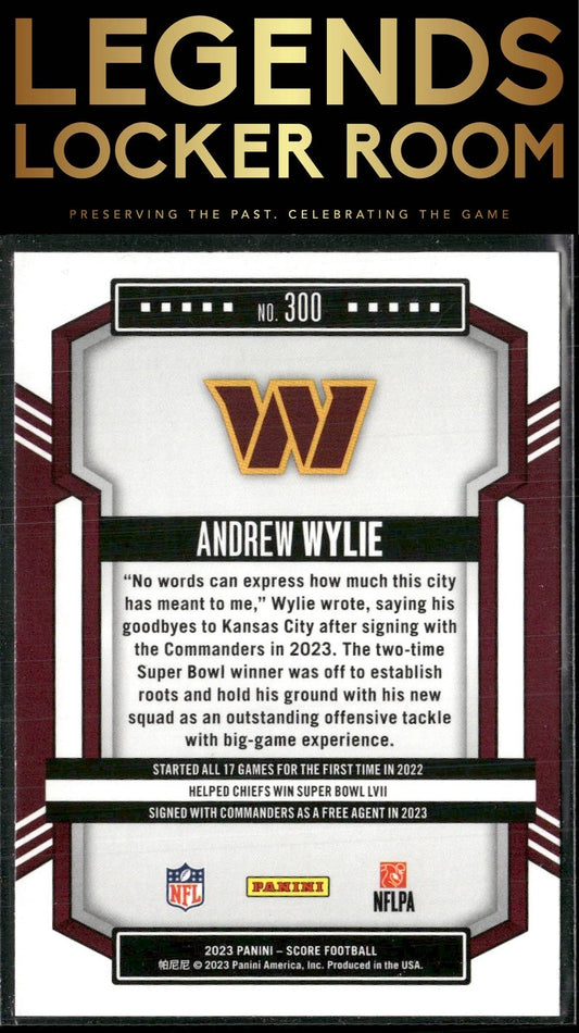 2023 Score #300 Andrew Wylie